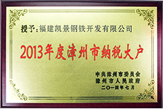 2013年度漳州市納稅大戶(hù)